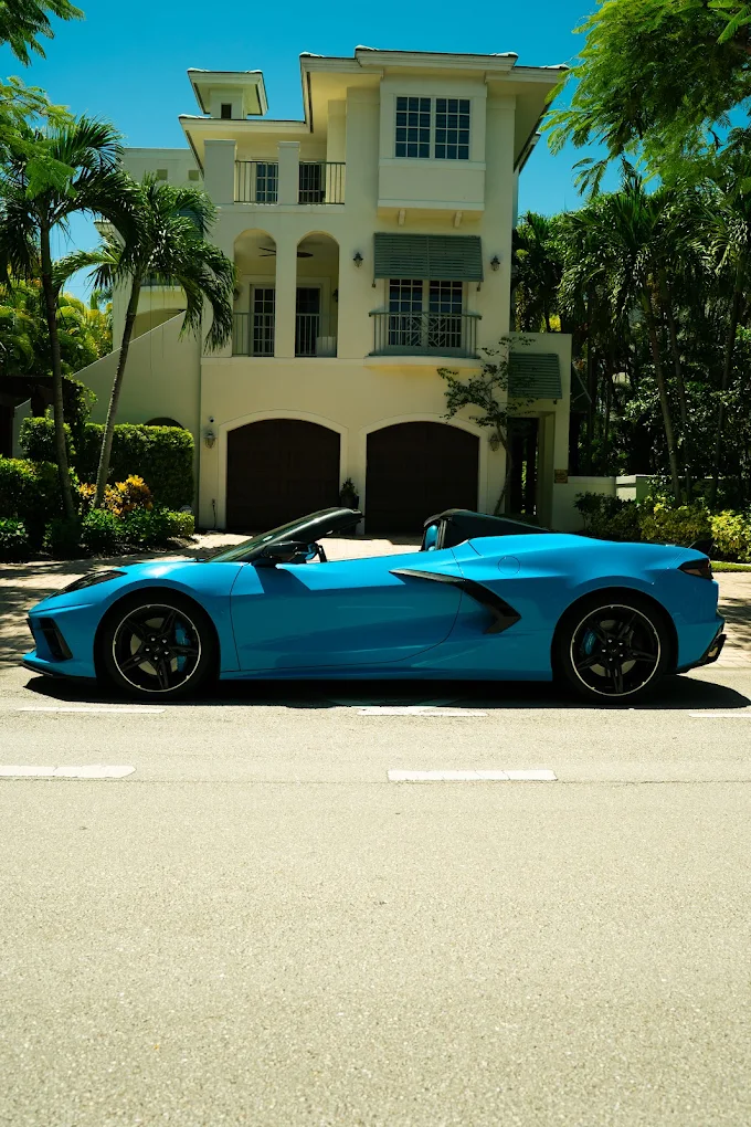 South Florida Exotics Corvette C8 side profile